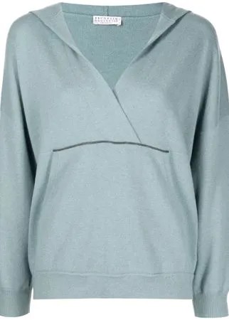 Brunello Cucinelli худи с V-образным вырезом