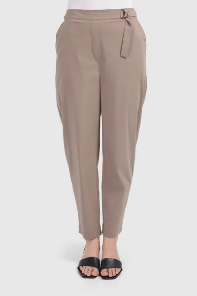 Укороченные брюки с эластичной талией Helmidge, коричневый