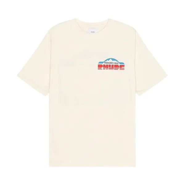 Футболка Rhude Paradiso Rally 'Vintage White', белый