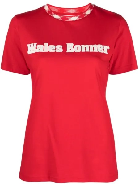 Wales Bonner футболка из коллаборации с Sorbonne, красный