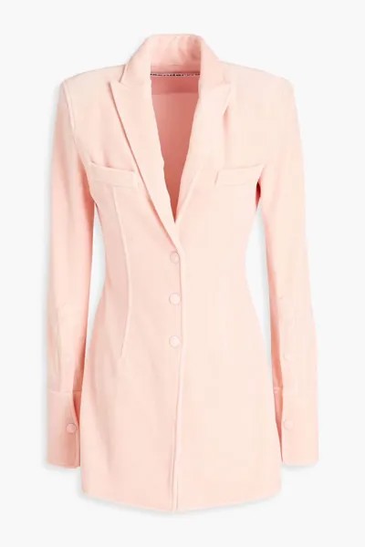 Велюровая куртка из смесового хлопка Alexander Wang, пастельно-розовый