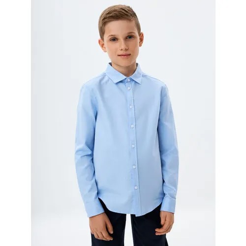 Школьная рубашка Sela, размер 146, голубой