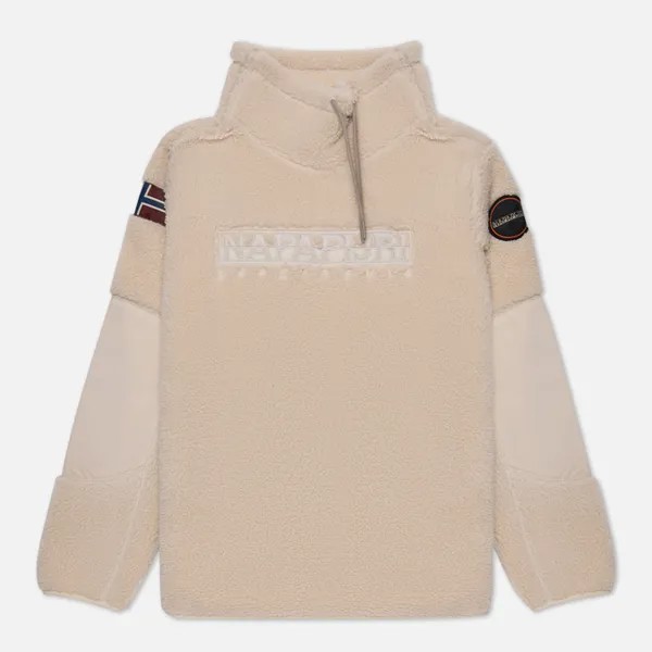 Мужская толстовка Napapijri Teide Turtle Neck Fleece бежевый, Размер S