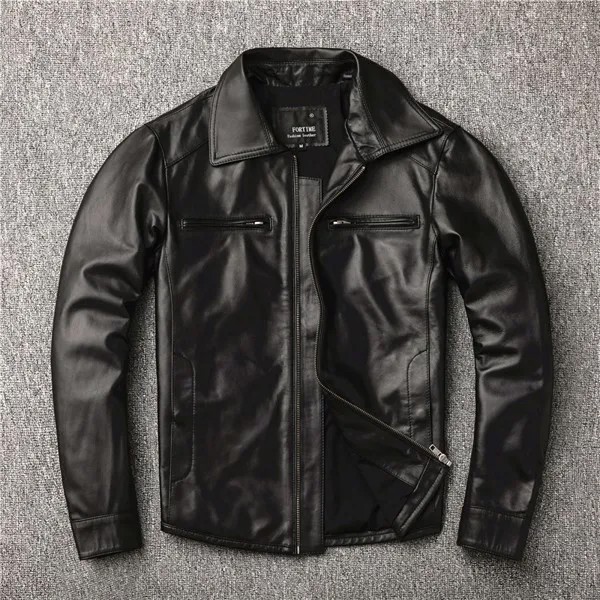 Куртка из натуральной кожи мужская одежда 2020 уличная одежда мужское осеннее пальто из овечьей кожи повседневные приталенные мотоциклетные куртки LW1660