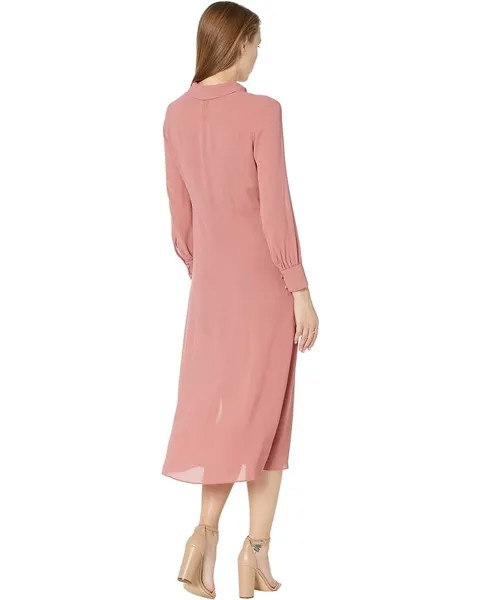 Платье Ted Baker Faithiy Asymmetric Ruffle Midi Skirt Dress, цвет Mid/Pink