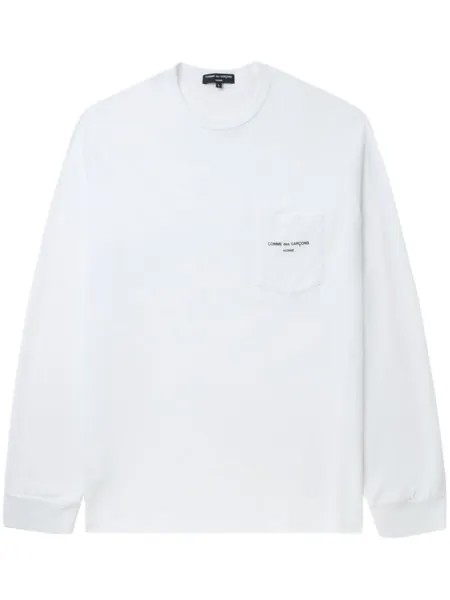 Comme des Garçons Homme футболка с логотипом, белый