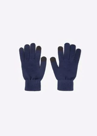 Синие перчатки touch screen для смартфона мужские Gloria Jeans