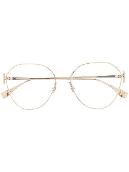 Fendi Eyewear очки в геометричной оправе