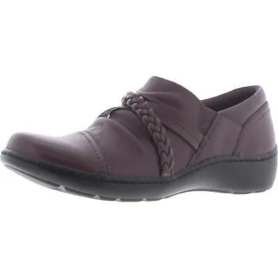 Женские красные кожаные сабо Clarks Cora Braid, ширина 10 (C, D, W), BHFO 4306