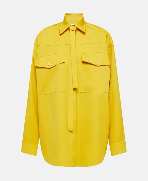 Шерстяная блузка Jil Sander, желтый