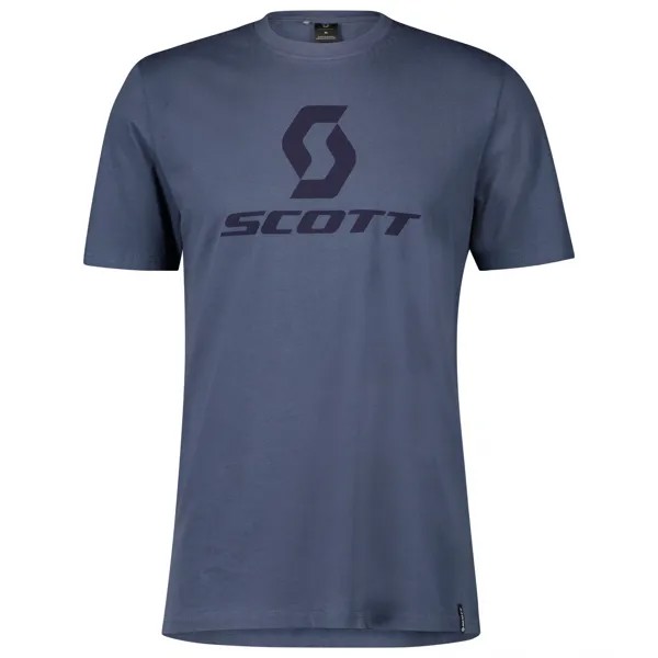 Футболка Scott Icon S/S, цвет Metal Blue