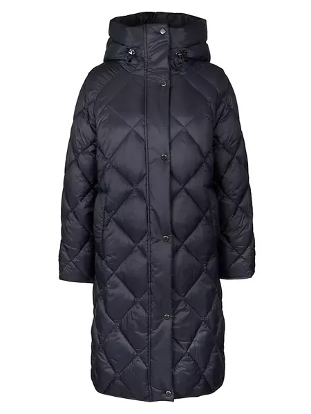 Стеганая длинная куртка Sandyford Barbour, синий