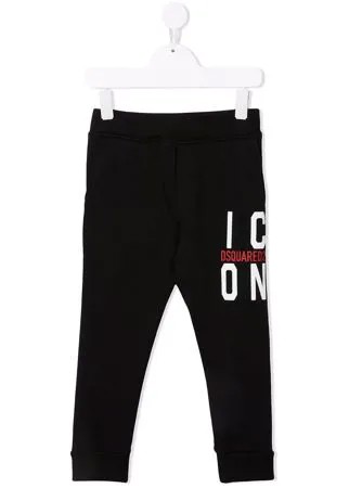 Dsquared2 Kids спортивные брюки с принтом Icon