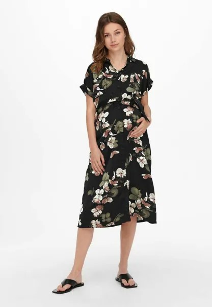 Платье-рубашка ONLY MATERNITY, черный