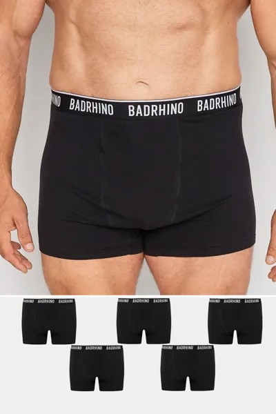 Мужские боксеры (5 шт.) BadRhino, черный