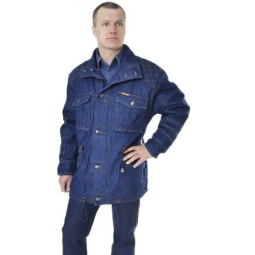 Куртка джинсовая удлиненная Montana 12030SW 5XL 5XL Синий