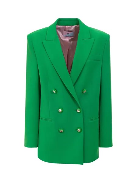 Chiara Ferragni двубортный пиджак с драгоценными пуговицами. Chiara Ferragni, зеленый