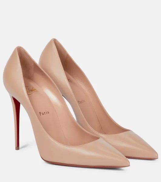 Кожаные туфли Kate 100 Christian Louboutin, бежевый
