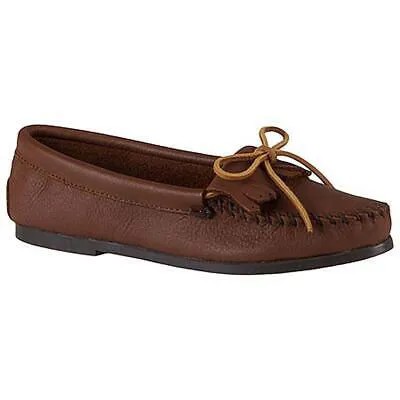 Женские светло-коричневые лоферы Minnetonka Parkay 6,5 очень широкие (E+, WW) BHFO 9666