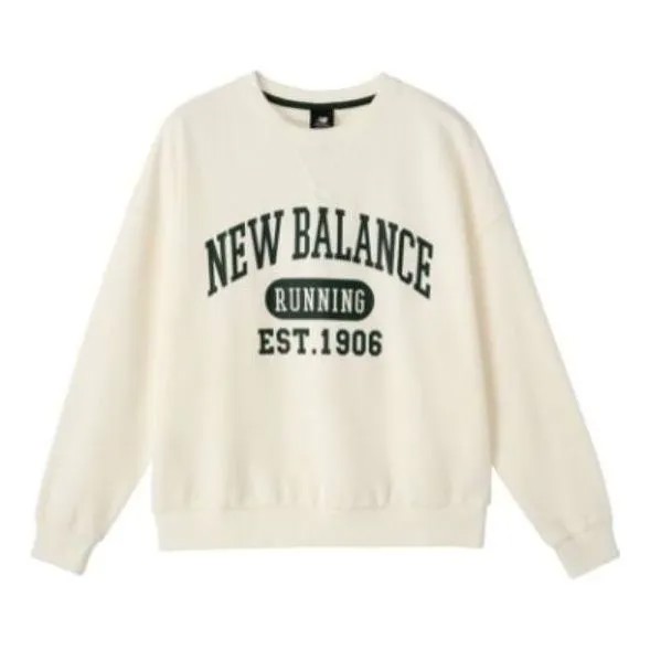 Свитера классическая беговая толстовка New Balance, белый