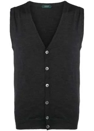 Zanone v-neck knitted vest