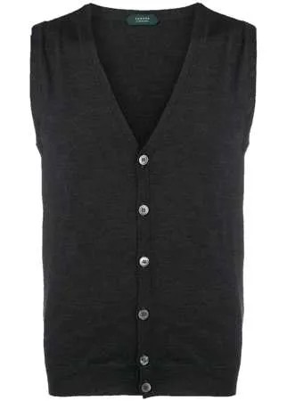 Zanone v-neck knitted vest