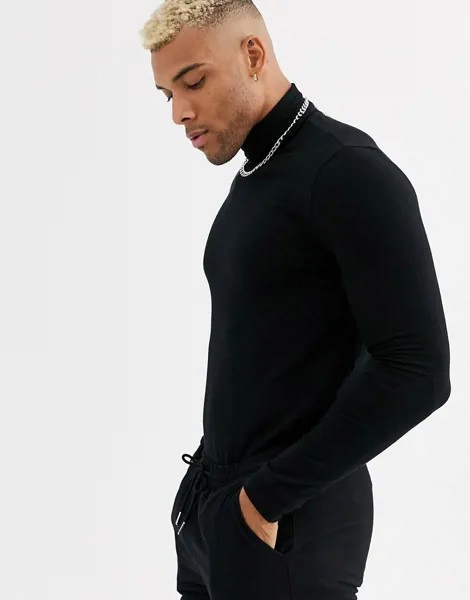 Черная водолазка Topman-Черный