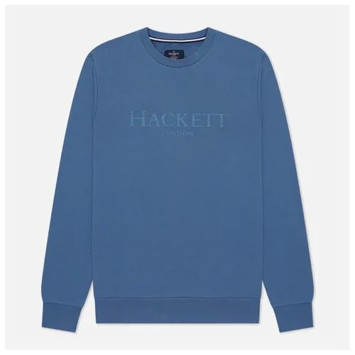 Мужская толстовка Hackett London Logo Crew Neck голубой, Размер XL
