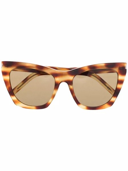 Saint Laurent Eyewear солнцезащитные очки в оправе 'кошачий глаз'