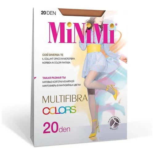 Колготки MiNiMi Multifibra Colors, 20 den, размер 4, горчичный