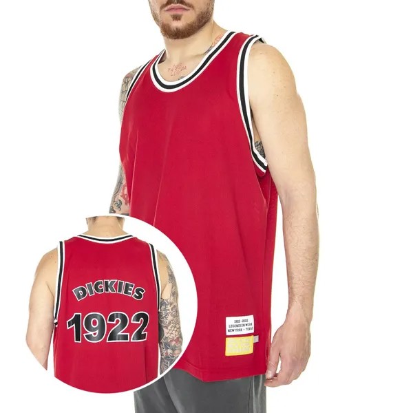 Футболка Dickies New York Sunshine Basketball sleeveless T-shirt, красный