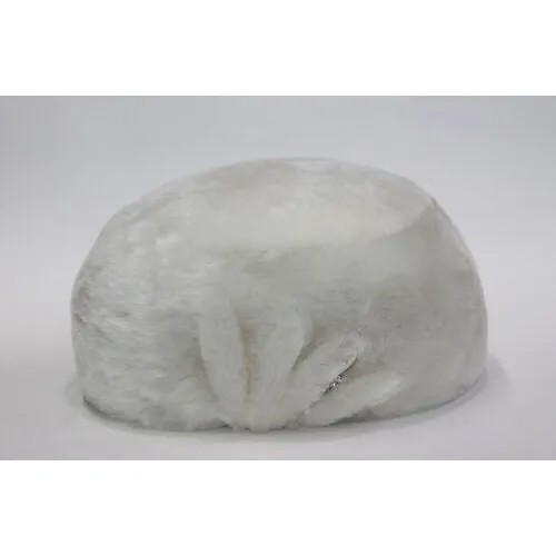 Берет шлем Мария, демисезон/зима, подкладка, размер 56 - 57, белый