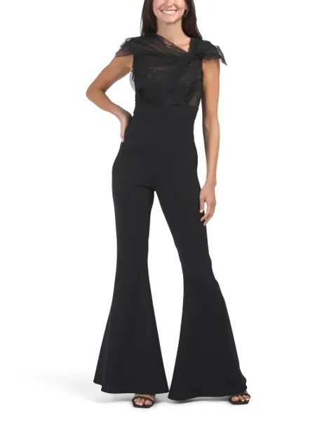 Комбинезон из тюля Jovani, черный