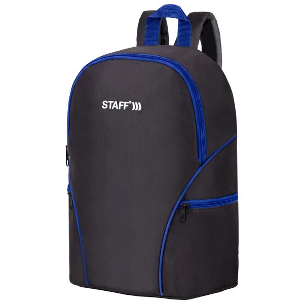 Рюкзак Staff Trip унисекс, черный с синим