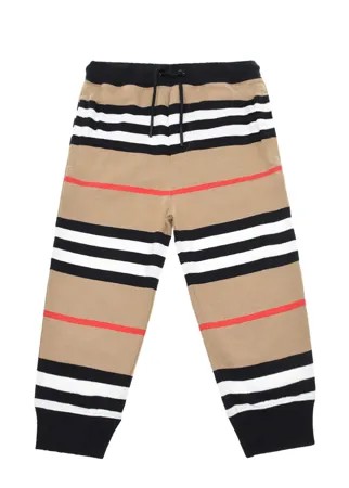 Спортивные брюки в полоску Burberry детские