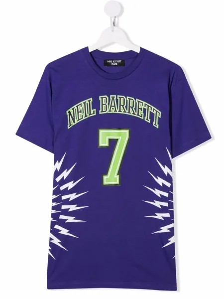 Neil Barrett Kids футболка с логотипом