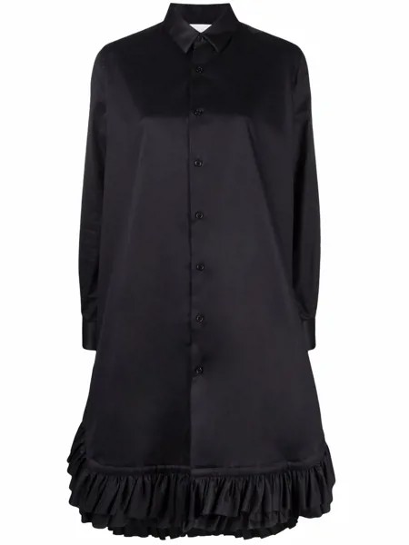 Comme Des Garçons Noir Kei Ninomiya платье-рубашка с оборками