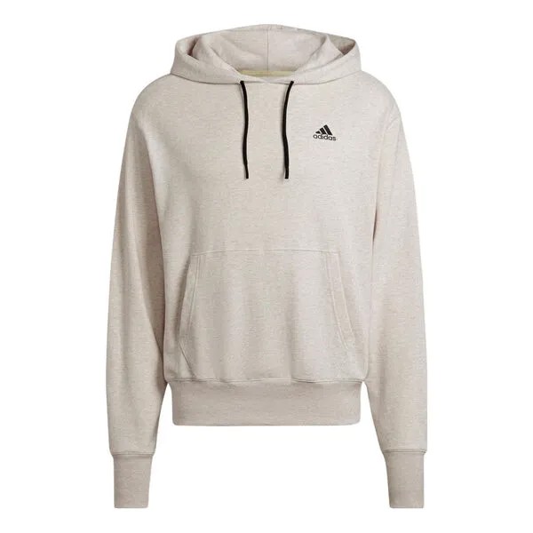 Толстовка Men's adidas Botandye Logo Micro Mark Solid Color Hooded Casual Pullover Gray, мультиколор