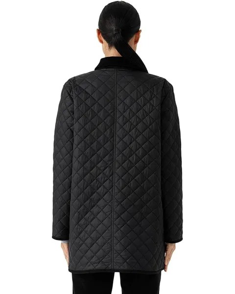 Пальто Eileen Fisher Long Quilted Coat, черный