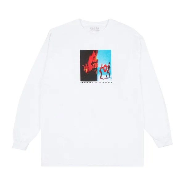 Футболка Pleasures Repulic Long-Sleeve T-Shirt 'White', белый