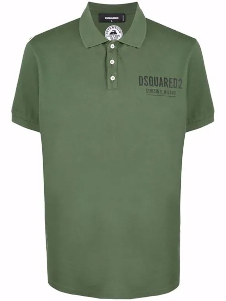 Dsquared2 рубашка поло с вышитым логотипом