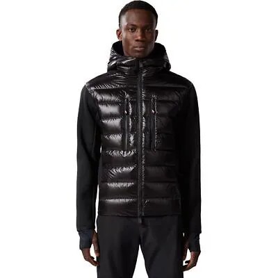 Moncler Grenoble Утепленная куртка на молнии с капюшоном - Мужская черная, XL