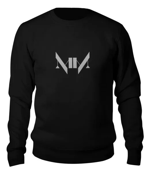 Свитшот унисекс Printio Marilyn manson черный XL