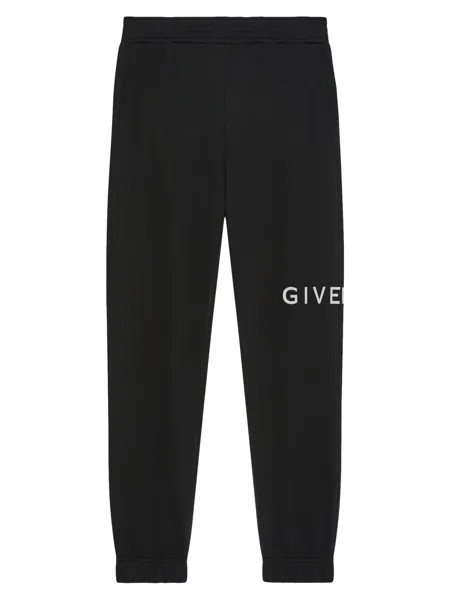 Узкие флисовые брюки-джоггеры GIVENCHY Archetype Givenchy, черный