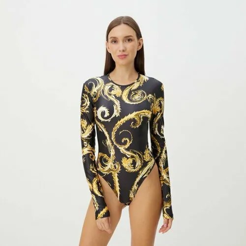 Поло Versace Jeans Couture, размер 42, черный