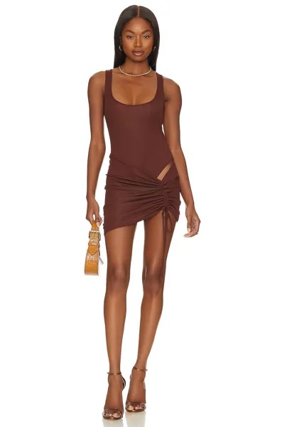 Платье мини NBD Greer, цвет Cocoa Brown