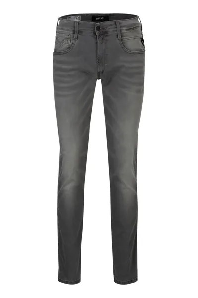 Тканевые брюки Replay Slim fit Jeans 11.5 Oz Hyperflex Black Stretch Denim, серый