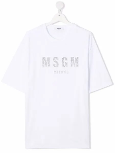 MSGM Kids футболка с логотипом