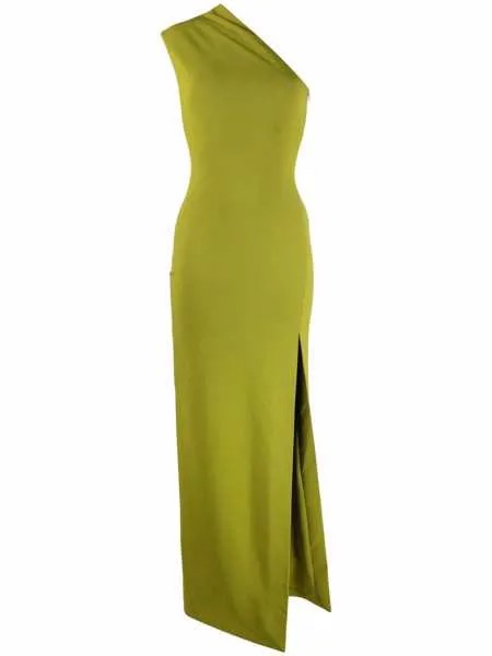 Solace London one-shoulder fitted maxi dress