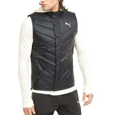 Мужская черная повседневная спортивная верхняя одежда Puma Run Elevated Padded Full Zip Vest 5208